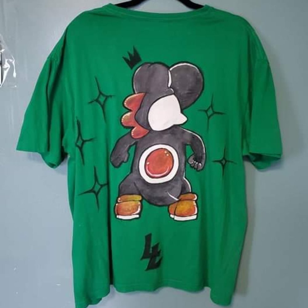 Custom hand painted Yoshi Tee